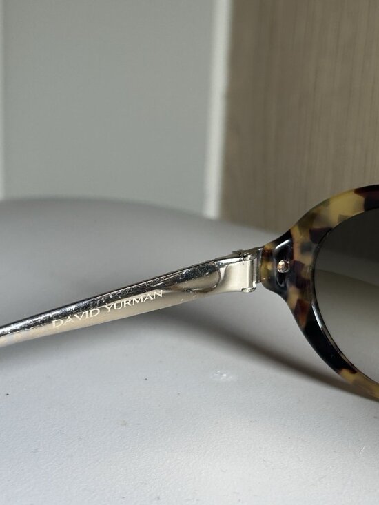 David Yurman DY016 88G Sunglasses 56mm Tortoise Titanium Gold Cable Women main image 7